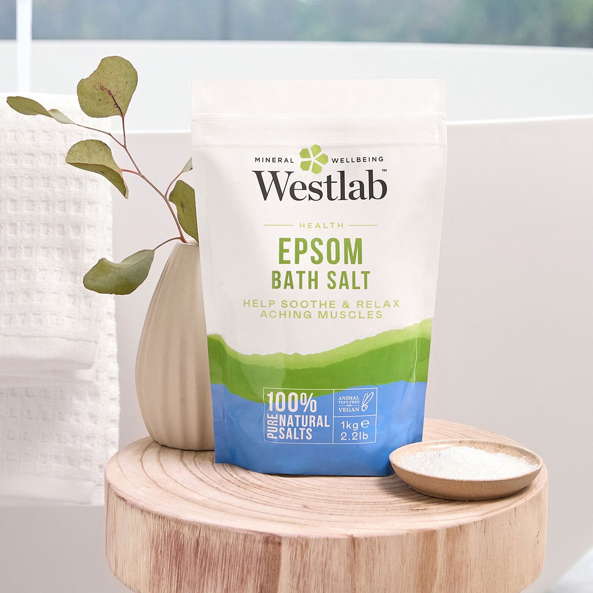 Epsom Salts Bath 1kg - 1000g - 100% Pure & Natural Epsom Salt