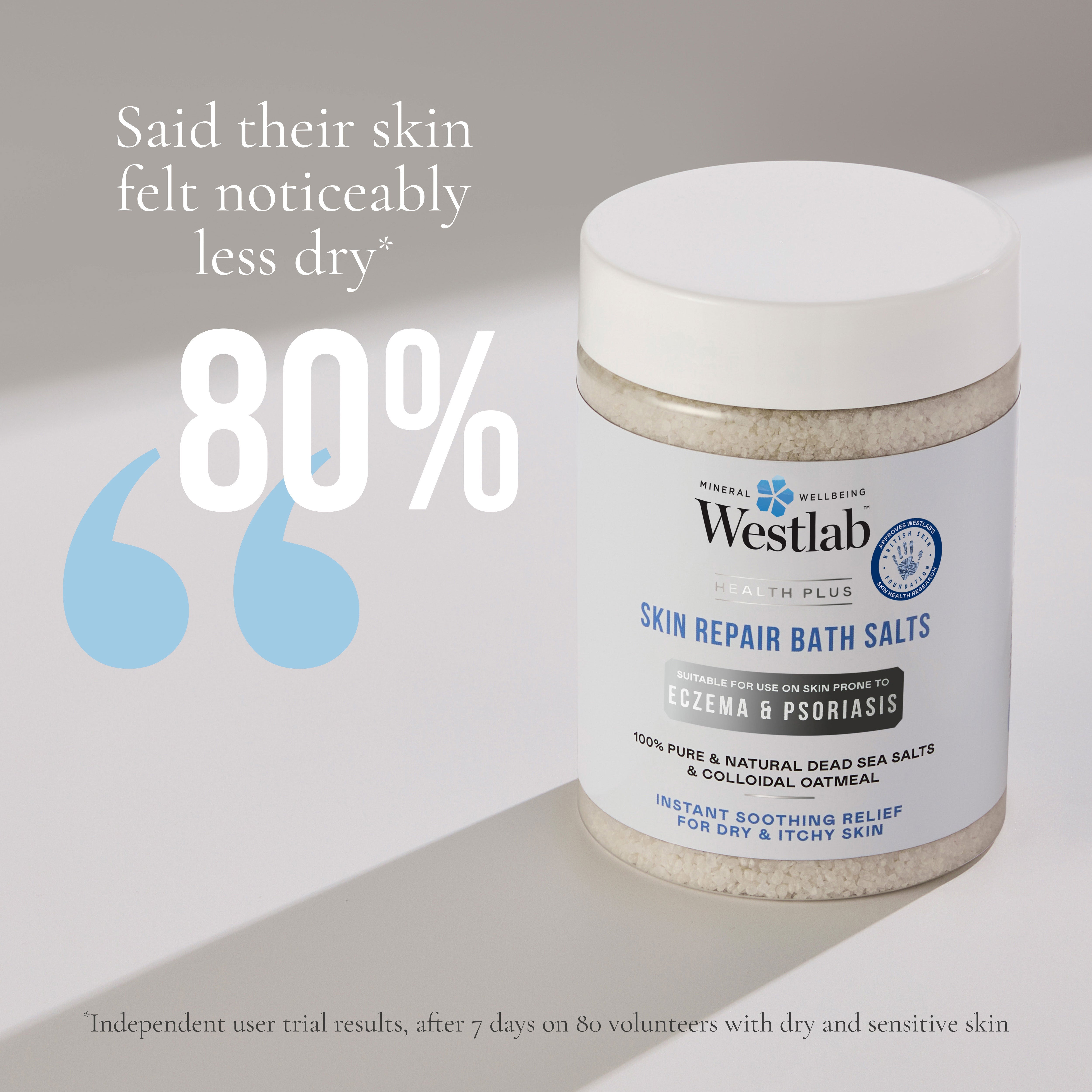 Salt Lab Cream Skin Repair Bath Salt - Relief for Skin Conditions Eczema & Psoriasis ...